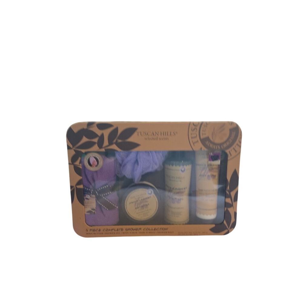 Tuscan Hills 5 Piece Aromatherapy Complete Shower Collection 27 oz Fl USA Seller